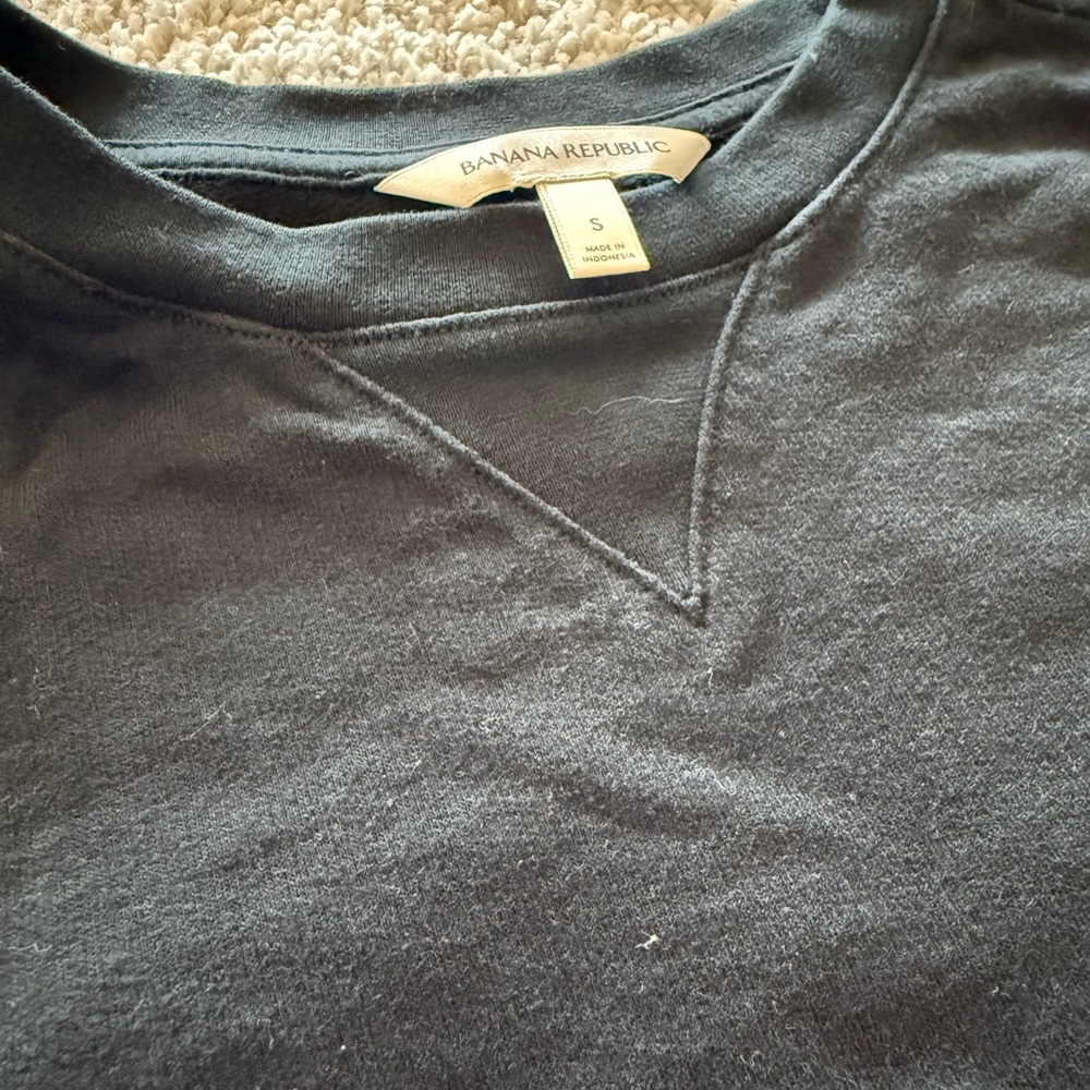 Banana Republic Charcoal Crewneck Sweatshirt - Picture 2 of 6